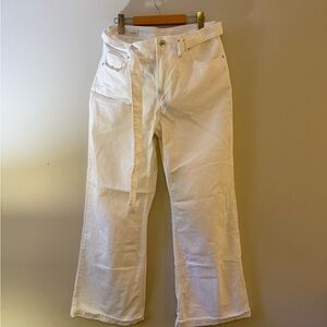 Zara Cream Trousers with Belt